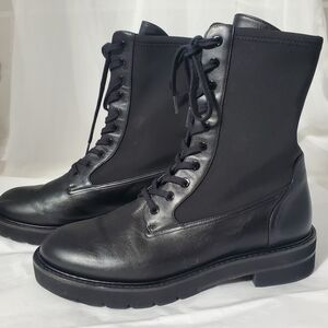 Stuart Weitzman Black Lace-Up Women's Boots Size US 9M